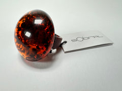 Sobral - Amber "Sintonia Efeitos" Resin Ring ( 003598 ) - Size UK P / US 7.5