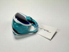 Sobral - Onda "Mares" Resin Ring ( 005417 ) - Size UK M / US 6.5