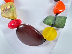 Sobral - Indiana "Mix Multicor" Resin Necklace ( 000033 )