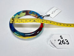 Sobral - Multi-Colour "PB14 Pollock" Resin Solid Bangle ( 001151 )