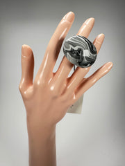 Sobral - Onda Gelo "Mares" Resin Ring ( 005417 ) - Size UK N / US 6.5