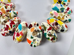 Sobral - Caillou Marfim "Monica" Resin Necklace ( 005412 )