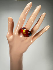 Sobral - Past Present "Leme" Resin Ring ( 003257 ) - Size UK S / US 9