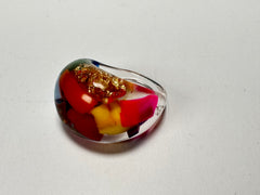 Sobral - Past Present "Leme" Resin Ring ( 003257 ) - Size UK S / US 9