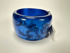 Sobral - Metalique "PB 50 Blue" Solid Resin Bangle ( 002491 )