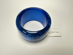 Sobral - Metalique "PB 50 Blue" Solid Resin Bangle ( 002491 )