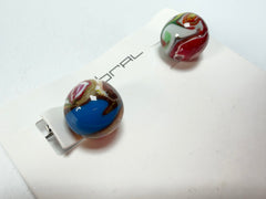 Sobral - Planets "Orbitalis" Pollock Resin Earrings ( 005456 )