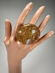 Sobral - Metalique "Moscou Metalique" Resin Ring ( 003605 ) - Size UK V / US 10.5