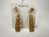 Sobral - Metalique "Gleine" Resin Earrings ( 004502 )