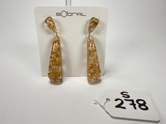 Sobral - Metalique "Gleine" Resin Earrings ( 004502 )