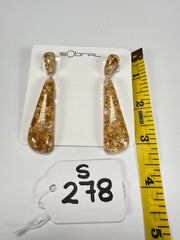 Sobral - Metalique "Gleine" Resin Earrings ( 004502 )