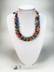 Sobral - Multi-Colour "Rachel" Pollock Resin Necklace ( 000034 )