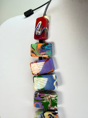 Sobral - Multi-Colour "Rachel" Pollock Resin Necklace ( 000034 )