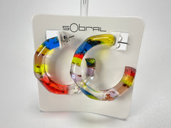 Sobral - Sobralita "Itaoca" Resin Earrings ( 005378 )