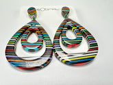 Sobral - Pop Art Noite "Sueli" Resin Earrings ( 005365 )