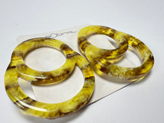 Sobral - Terra "Feininger Efeitos" Resin Earrings ( 004894 )