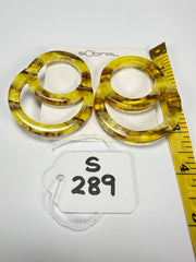 Sobral - Terra "Feininger Efeitos" Resin Earrings ( 004894 )