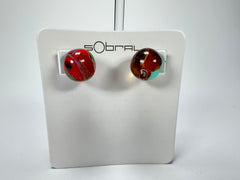 Sobral - Planets "Orbitalis" Pollock Resin Earrings ( 005456 )