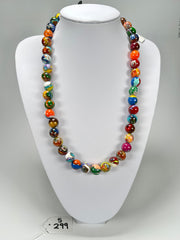 Sobral - Planets "Urano" Pollock Resin Necklace ( 005452 )