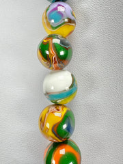 Sobral - Planets "Urano" Pollock Resin Necklace ( 005452 )