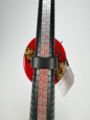 Sobral - Metalique "Munique" Orlando Red Resin Ring ( 005145 ) - Size UK Q / US 8