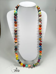 Sobral - Planets "Saturno" Pollock Resin Necklace ( 005451 )