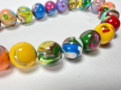 Sobral - Planets "Saturno" Pollock Resin Necklace ( 005451 )