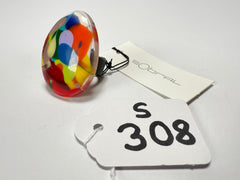 Sobral - Nuage "Poesia" Resin Ring ( 003597 ) - Size UK P / US 8