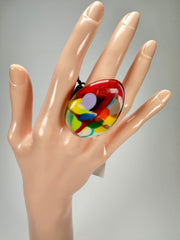 Sobral - Nuage "Poesia" Resin Ring ( 003597 ) - Size UK T / US 9