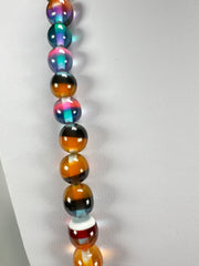 Sobral - Planets "Cosmic Marbles" Studio Creation Resin Necklace ( 000000 )