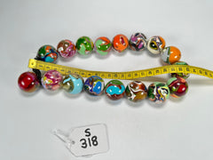 Sobral - Planets "Cluster" Studio Creation Pollock Resin Necklace ( 000000 )