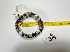 Sobral - Patchwork "Visionnaire" Elasticated Resin Bracelet ( 004759 )