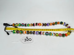 Sobral - Planets "Cosmic Marbles" Studio Creation Resin Necklace ( 000000 )