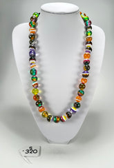 Sobral - Planets "Cosmic Marbles" Studio Creation Resin Necklace ( 000000 )