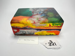 Sobral - Multi-Colour "Encapsulada" Pollock Resin Jewellery Box ( 000303 )