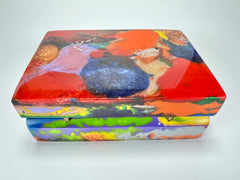 Sobral - Multi-Colour "Encapsulada" Pollock Resin Jewellery Box ( 000303 )