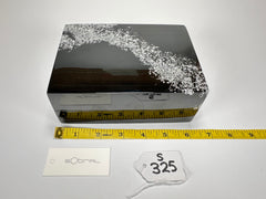 Sobral - Metalique Orlando "Encapsulada" Black & Silver Resin Jewellery Box ( 000303 )