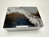 Sobral - Metalique Orlando "Encapsulada" Black & Silver Resin Jewellery Box ( 000303 )