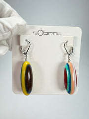 Sobral - Pop Art "Andy" Resin Earrings ( 005468 )