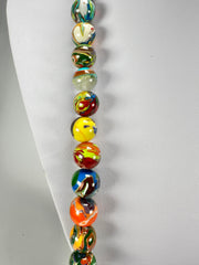 Sobral - Planets "Saturno" Pollock Resin Necklace ( 005451 )