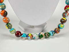 Sobral - Planets "Saturno" Pollock Resin Necklace ( 005451 )