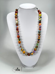 Sobral - Planets "Urano" Pollock Resin Necklace ( 005452 )