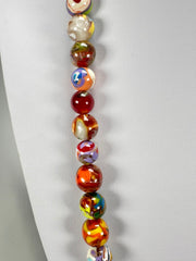 Sobral - Planets "Urano" Pollock Resin Necklace ( 005452 )