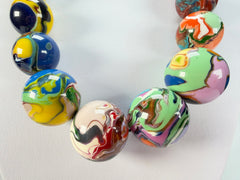 Sobral - Planets "Jupiter" Pollock Resin Necklace ( 005453 )