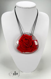 Sobral - Roses "WOW" Resin Necklace ( 003847 )