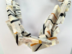 Sobral - Lágrima D'or "Neoconcretismo" Resin Necklace ( 003885 )