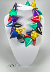 Sobral - Mix 2023 "Escultura" Cones Mix Resin Necklace ( 000301 )