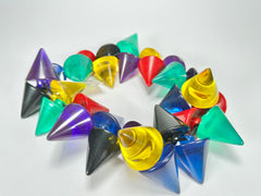 Sobral - Mix 2023 "Escultura" Cones Mix Resin Necklace ( 000301 )