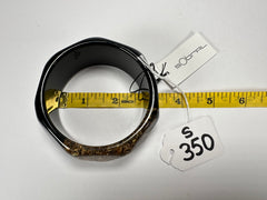 Sobral - Metalique Orlando "Técnica PB34" Black Resin Solid Bangle ( 004102 )
