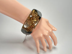 Sobral - Metalique Orlando "Técnica PB34" Black Resin Solid Bangle ( 004102 )